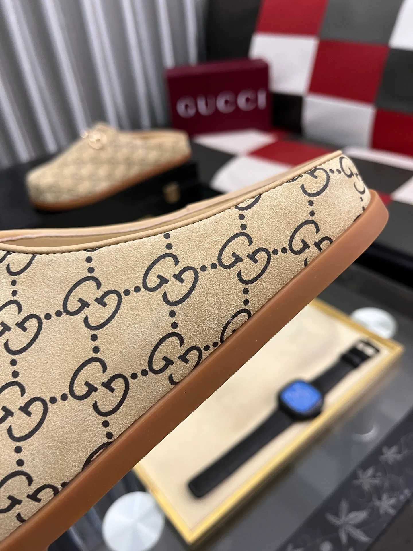 Ex-factory price: 438⌚️⌚️[Gucci] 2025 new season half-slip men's shoes, made of Italian imported first-layer frosted cowhide➕sheepskin lining, original hardware buckle, original combination wear-resistant outsole, real shot 🎬 Very comfortable on the feet, size 38-44